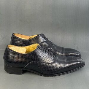 Mario Alborino black leather Oxford shoes mens size  11 (44)